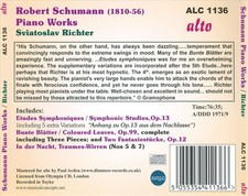 SVIATOSLAV RICHTER SCHUMANN: PIANO WORKS NEW CD