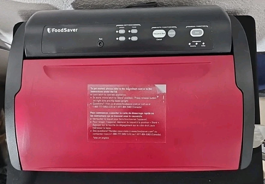 FoodSaver vacuum sealer V2861 Flip Up Lid W7