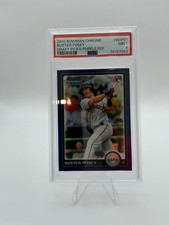 Bowman 2010 Chrome Draft Picks Buster Posey #BDP61 Rookie Purple Refractor PSA 9
