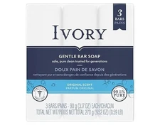 3 Pack Ivory Soap Personal, Gentle Bar Soap Original Scent 3.1 Oz