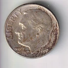 1960-D ROOSEVELT DIME 10¢ DENVER MINT 90% SILVER COIN UNITED STATES OF AMERICA