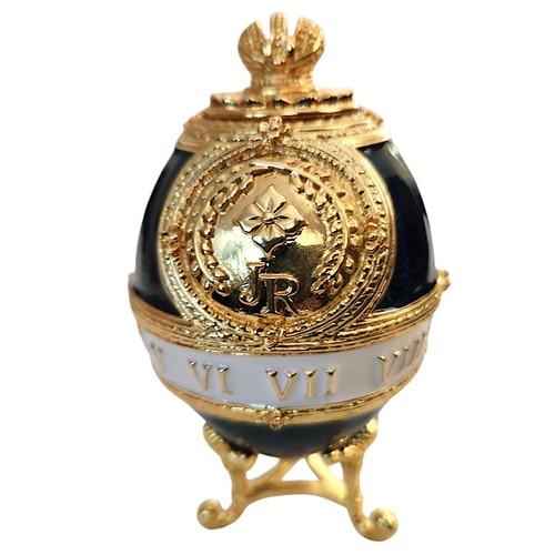 MINT - Joan Rivers Imperial Treasures The Timepiece Enamel Faberge Egg Clock - Picture 5 of 12