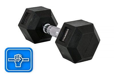 Hexagon Hantel 10kg Ø 35 mm Kurzhantel Hex Hanteln Kompakthantel THUNDER  
