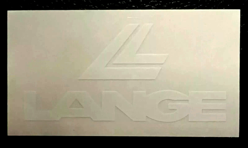 BOTAS ESQUÍ LARGAS BLANCO ESTAMPADO SOBRE LOGO TRANSPARENTE PEGATINA! - Imagen 2 de 4