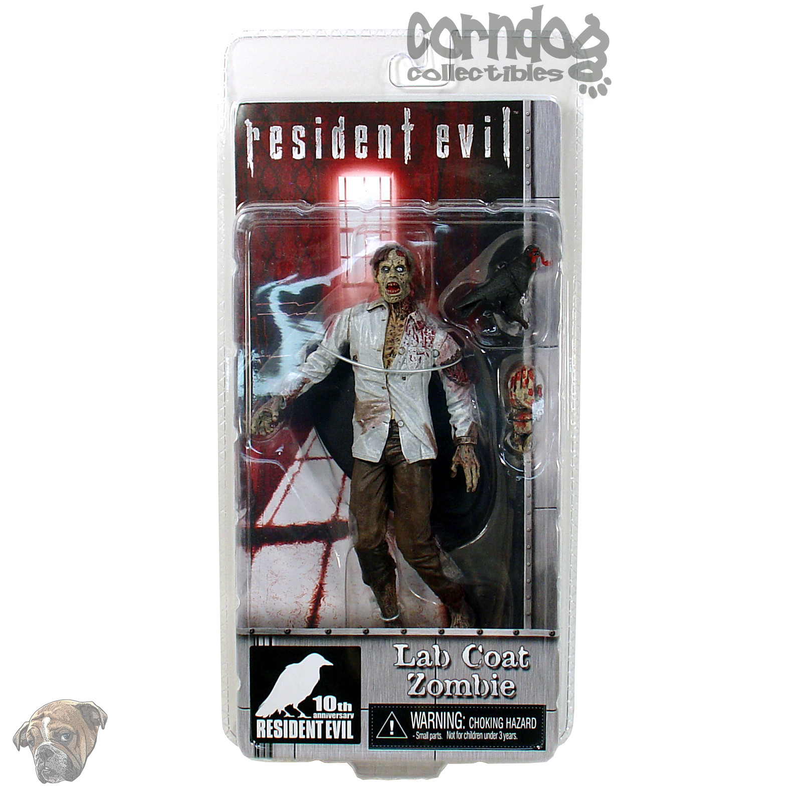 Resident Evil 10th Anniversary Neca Series 2 Lab Coat Zombie Figure Biohazard - 