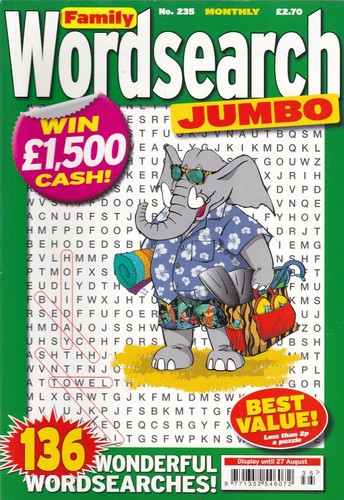 WORDSEARCH PUZZLE BOOKS MAGAZINES FAMILY HIDE N SEEK VARIATIONS by PUZZLE LIFE - Bild 11 von 71