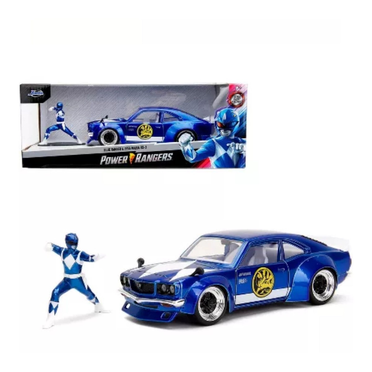 34389 JADA 1974 MAZDA RX-3 & BLUE RANGER FIGURE 