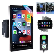 4++64G Double 2Din Rotatable 10.1'' Android 13 Carplay Car Stereo GPS Navi Radio