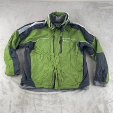 Columbia 3 in 1 Interchange Jacket Men XL Green Fleece Lining Omni Tech Outdoors