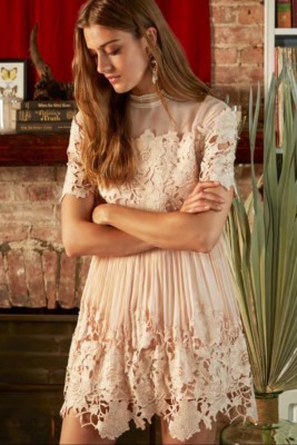 knee length dresses for ladies Hollie Mini Dress | Hawaiian Apparel & Beachwear | White | One Size main image 0