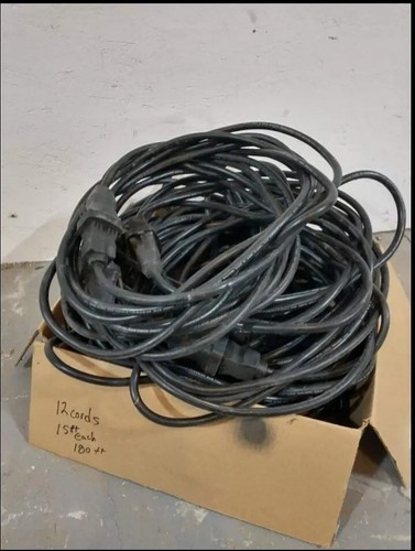 Sun System 15' Reflector EXTENSION Power Cord Grow Light Lamp- 12 Cables - 180ft