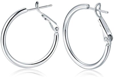 ATEMBERAUBENDE 14k Weißgold plattierte minimalistische Ohrringe schöne Ohrringe für Damen