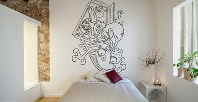 Vinyl Wall Decal Sticker Decor Nursery Monster Inc Sulley Mike