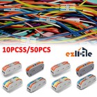 <!--F#f_0-->10-50x Cable Connector Conductor Block Clamp Lever Nut Electrical Wire Terminal<!--F/-->