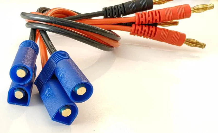 Battery Charger Connector 12AWG EC5 Male to 4mm Banana Head Adapter - Image 3 of 4