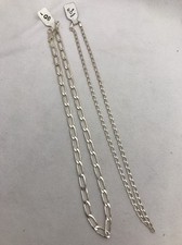 Sterling Silver .925 Long Curb Chain Necklace
