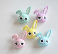 Hippity Hop / Google Eyed Easter Bunny Shank Buttons / Dress It Up ~ Jesse James