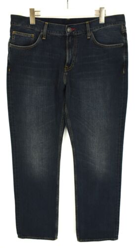 Tommy Hilfiger Herrenjeans W36/L32 Straight Fit Reißverschluss Fly Neu Logo