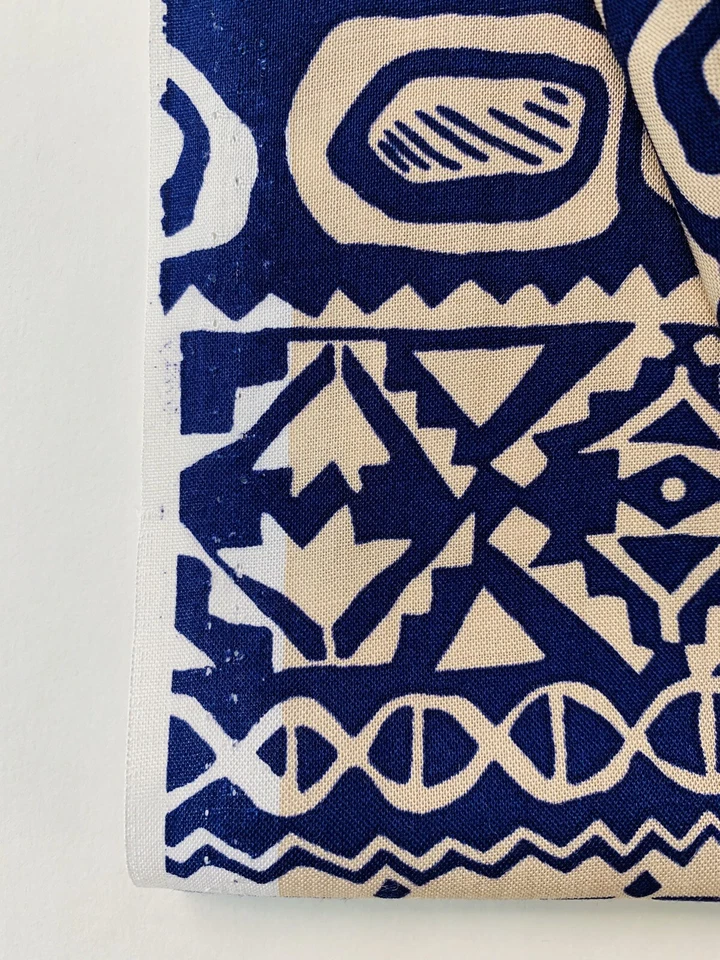 Tela Azteca Étnica Boho 100% Algodón Tela Azul Boho Tela Novajo Por Yarda Foto 3 de 4