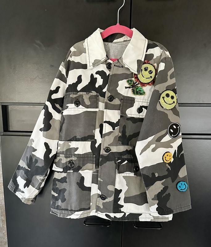 Josie Bruno Authentic Camouflage Girls Jacket Fits Size 4-6 Has Key In Pocket 