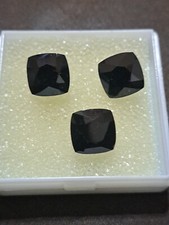 8.5ct Natural Black Spinel 12mm Cushion TM25