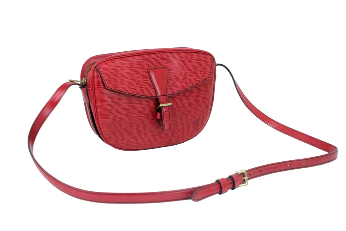 LOUIS VUITTON Jeune Fille MM Red Epi Crossbody Shoulder Bag Purse M52157  France