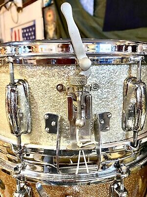 Slingerland Niles 60s Silver Sparkle 5x14” Radio King 8-Lug 1-Ply 