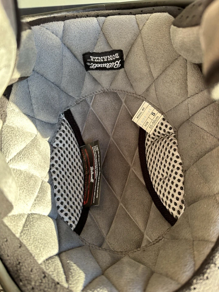 Casco de moto Biltwell Bonanza - verde escama y crema. Talla XXS. Buen estado Foto 3 de 4