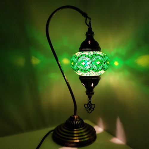 Moroccan Turkish Mosaic Lamp Colourful Glass Handmade Table Desk Light FREE BULB - Picture 260 of 436
