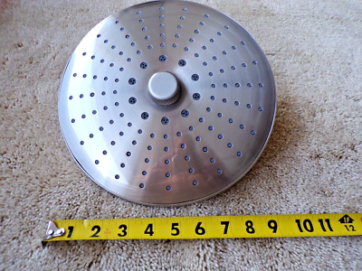10'' Round Rain Shower Head Brushed Nickel, Adjustable Angle 4 Spray Pattern; m99