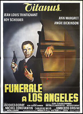 CINEMA-manifesto FUNERALE A LOS ANGELES trintignant, orsini, DERAY | eBay