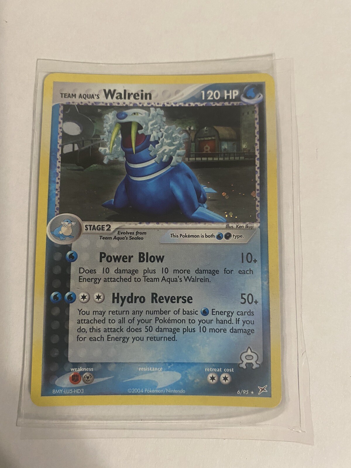 POKEMON TEAM AQUA'S WALREIN 6/95 HOLO TEAM MAGMA VS TEAM AQUA NM/MINT W/Plastic
