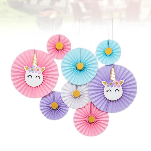 Paper Fan Wall Decorations Kids Birthday Party Decoration Hanging Paper