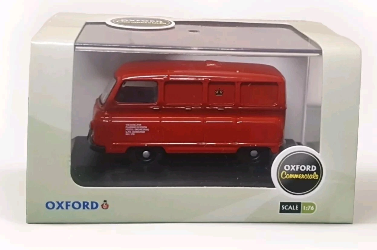 VANS OXFORD COMMERCIALS 76JM017 UFFICIO POSTALE INGEGNERIA MORRIS J2 VAN ROSSO IN SCATOLA 1:76