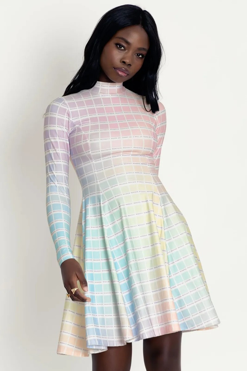 long sleeve pastel dress long sleeve pastel dress Women's Amandine Cold Shoulder Sleeve Maxi Dress  Pastel Pink S/M/L/Customize MEAN BLVD Pastel Pink / Customize