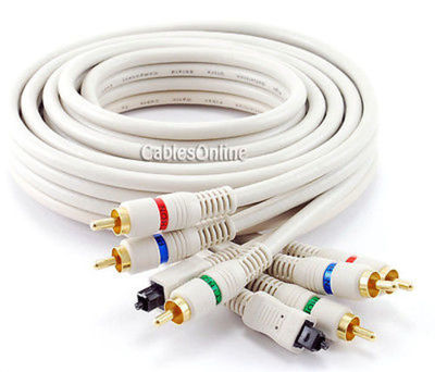 6ft. Python  Toslink Optical Audio & 3-RCA (RGB) Video Component Cable, AV-T606