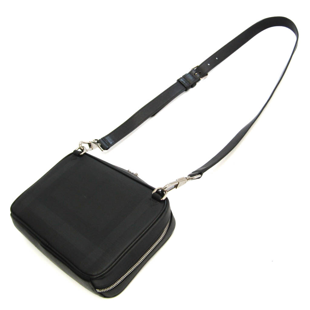 Burberry 8022515 Women,Men Leather,PVC Shoulder Bag Black,Dark 