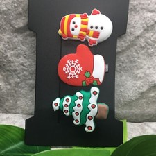 3 PC Handmade 1" Hair Clip Decorative Hair Pin Christmas Barrette Set New 688