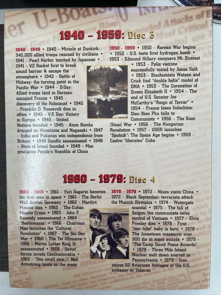 Encyclopedia of the 20th Century, Days that Shook the World. (5