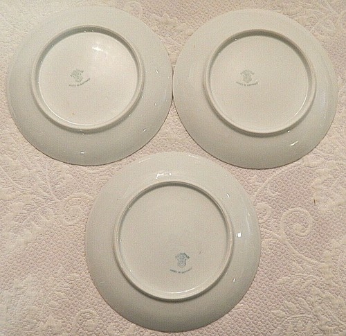 Rudolstadt Germany Hand Painted Decorative Plates With Birds Set of 3 Yellow - Picture 5 of 7