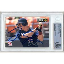 Tim Salmon Signed 1994 UD Collectors Choice #328 Angels Beckett BAS Slab Auto