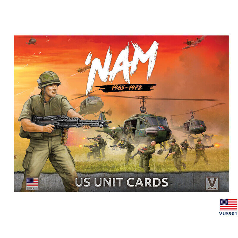 Карточки подразделений Flames of War - Вооруженные силы США во Вьетнаме (x117 карточек) (Nam) VUS901