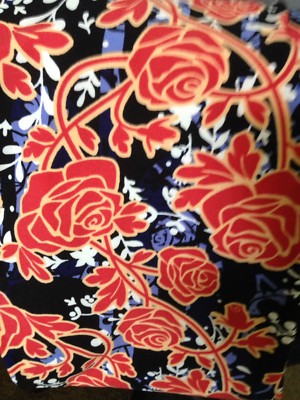 Lularoe Gorgeous Roses   TC.. Vintage.. So Soft! Leggings! Gorgeous Colors