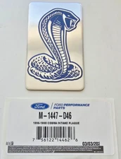 Ford Performance upper intake manifold Cobra aluminum emblem 1996-98 SVT Cobra