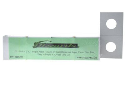 100 Cardboard/Mylar 2x2 Coin Holder Flips for Nickel 21.2mm, by Guardhouse