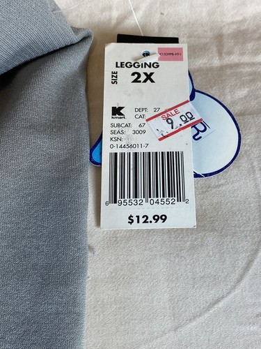 Neu mit Etikett Vintage Piper & Blue Kmart Junior Plus 2X graue Leggings - Bild 4 von 8