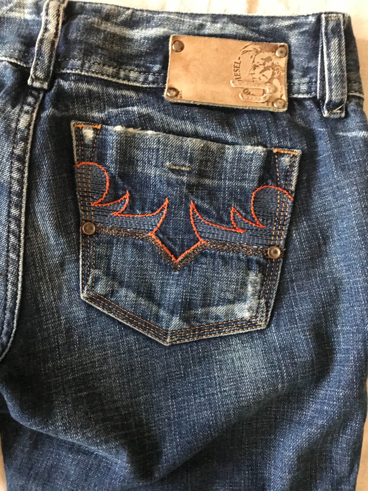DIESEL INDUSTRY WOMEN'S JEANS RECKFLY 27x34 WASH 0089P image 10