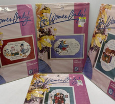 Lot of 4 Different Cross Stitch Kit Designs For the Needle INC. For Women Only
