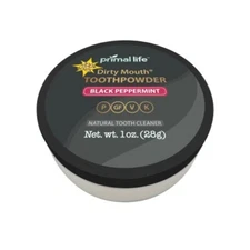 Toothpowder Black Peppermint 1 Oz By Primal Life Organics