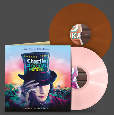 CHARLIE AND THE CHOCOLATE FACTORY OST LIMITED EDITION PINK & BROWN VINYL 2-LP